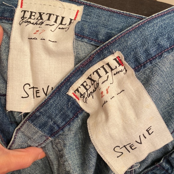 Textile Elizabeth James Stevie Flare Button Fly Lightweight 100% Cotton Jeans - Picture 6 of 6